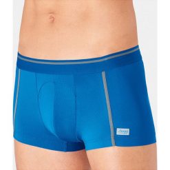 Bokserki "Move Fly" w kolorze niebieskim. Niebieskie bokserki męskie Triumph & Sloggi, bez wzorów. W wyprzedaży za 56,95 zł.