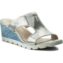 Klapki SERGIO BARDI - Marsala SS127343118SW 724. Szare klapki damskie marki Sergio Bardi, bez wzorów, ze skóry, bez obcasa, na obcasie. W wyprzedaży za 139,00 zł.