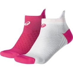 Asics 2PPK Wmns Sock 130887-0688. Różowe skarpetki damskie Asics, bez wzorów, z materiału. W wyprzedaży za 25,99 zł.