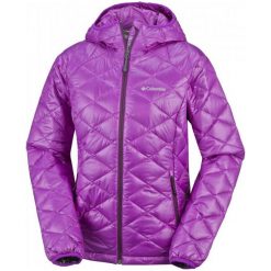 Columbia Kurtka Puchowa Trask Mountain 650 Turbodown Hooded Bright Plum, Purple Dahlia S. Fioletowe kurtki damskie marki Columbia, s, z materiału, omni-heat (columbia). W wyprzedaży za 479,00 zł.
