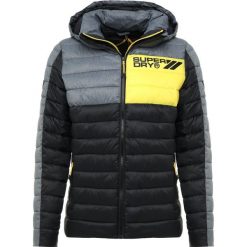 Superdry COLOUR BLOX FUJI Kurtka przejściowa black/grey marl. Szare kurtki męskie przejściowe marki Superdry, z bawełny, sportowe. Za 559,00 zł.
