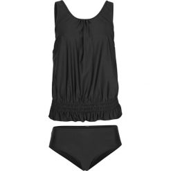 Tankini (2 części) bonprix czarny. Czarne stroje kąpielowe damskie bonprix, bez wzorów. Za 64,99 zł.