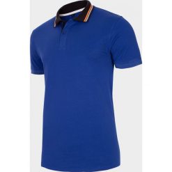 Koszulka polo męska TSM704B - niebieski - Outhorn. Niebieskie koszulki męskie EVERHILL, m, bez wzorów, bez rękawów. Za 39,99 zł.