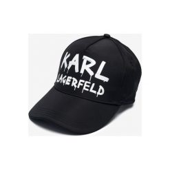 Karl Lagerfeld Graffiti Logo Czapka z daszkiem Czarny. Czarne czapki damskie KARL LAGERFELD, bez wzorów, z poliesteru. Za 264,95 zł.