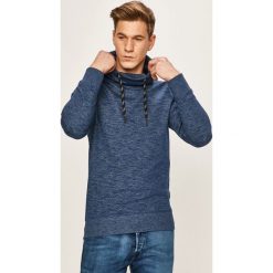 Tom Tailor Denim - Bluza. Niebieskie bluzy męskie TOM TAILOR DENIM, s, bez wzorów, z bawełny, z kapturem, bez rękawów, bez kaptura. W wyprzedaży za 149,90 zł.