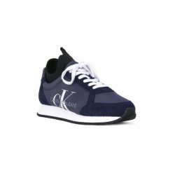 Buty Calvin Klein Jeans JEMMY BLUE. Niebieskie trampki męskie Calvin Klein Jeans, bez wzorów, z jeansu, bez zapięcia. Za 615,23 zł.