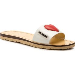 Klapki LOVE MOSCHINO - JA28111G07JB110A Bianco/Rosso. Klapki damskie Love Moschino. W wyprzedaży za 339,00 zł.