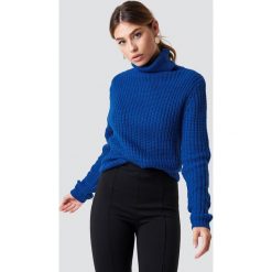 Rut&Circle Dzianinowy golf Tinelle - Blue. Niebieskie golfy damskie Rut&Circle, z dzianiny. Za 80,95 zł.