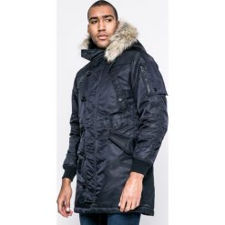 G-Star Raw - Parka. Niebieskie płaszcze męskie G-Star RAW, xl, bez wzorów, z poliesteru, retro, krótkie, bez kaptura. W wyprzedaży za 899,90 zł.