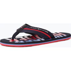 Buty męskie: Tommy Hilfiger - Męskie japonki z dodatkiem skóry, niebieski