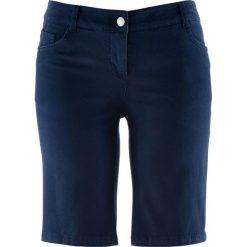 Bermudy ze stretchem bonprix ciemnoniebieski. Niebieskie szorty damskie bonprix. Za 69,99 zł.