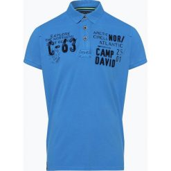 Camp David - Męska koszulka polo, niebieski. Niebieskie koszulki polo Camp David, l, z haftami. Za 279,95 zł.