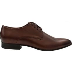 Półbuty męskie BUKN000026. Pomarańczowe półbuty męskie Giacomo Conti, bez wzorów, ze skóry, eleganckie, bez zapięcia. Za 599,00 zł.