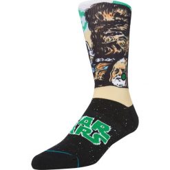 Stance Chewbacca Skarpetki Czarny. Czarne skarpetki męskie Stance, z motywem z bajki, z elastanu. Za 85,95 zł.