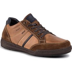 Półbuty GO SOFT - MI08-C533-535-02 Brown. Pomarańczowe półbuty męskie ze skóry. Za 199,99 zł.