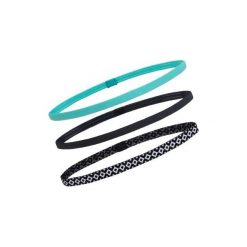 Opaska fitness kardio x3. Różowe opaski damskie DOMYOS, bez wzorów, z elastanu. Za 14,99 zł.