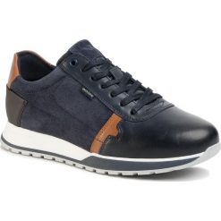 Sneakersy WOJAS - 10021-76 Granatowy/J. Brąz. Niebieskie sneakersy męskie Wojas, bez zapięcia. Za 349,00 zł.