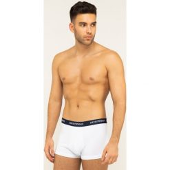 Komplet 3 par bokserek Emporio Armani Underwear 111357 CC717 00110. Białe bokserki męskie Emporio Armani Underwear, bez wzorów, z elastanu. W wyprzedaży za 149,00 zł.