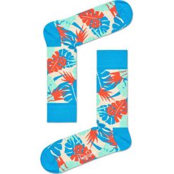 Happy Socks - Skarpetki Jungle. Niebieskie skarpetki męskie marki Happy Socks, z elastanu. W wyprzedaży za 29,90 zł.