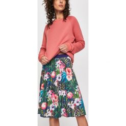 Answear - Spódnica. Spódniczki damskie ANSWEAR, na co dzień, s, bez wzorów, z elastanu, casualowe, midi, rozkloszowane. W wyprzedaży za 79,90 zł.