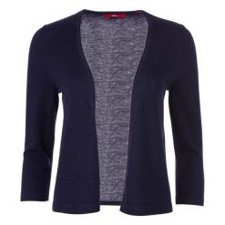 S.Oliver Sweter Damski 40 Ciemnoniebieski. Czarne swetry damskie S.Oliver, s, bez wzorów, eleganckie, bez rękawów, bez kaptura. W wyprzedaży za 93,00 zł.