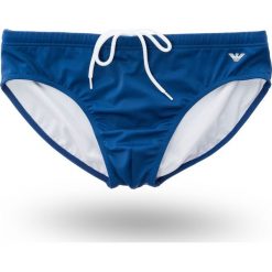 KĄPIELÓWKI Emporio Armani. Niebieskie kąpielówki męskie m, z nadrukiem, z materiału. Za 209,00 zł.