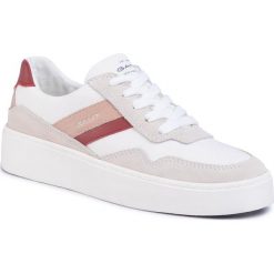 Sneakersy GANT - Lagalilly 20538505 Off Wht/Blo. Orange. Brązowe półbuty damskie GANT, ze skóry. W wyprzedaży za 299,00 zł.