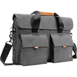 PKG torba na laptopa Richmond Laptop Messenger 15/16” - ciemnoszara (PKG-RICH-GY01TN). Szare torby na laptopa PKG, bez wzorów, z materiału. Za 569,00 zł.