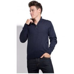 Swetry męskie: William De Faye Sweter Męski Xl Ciemny Niebieski