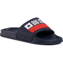 Klapki BIG STAR - GG174937 Navy. Niebieskie klapki męskie BIG STAR, z tworzywa sztucznego, bez zapięcia. Za 69,00 zł.