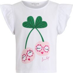 Sonia Rykiel AMANDE Tshirt z nadrukiem blanc. Białe t-shirty damskie marki Sonia Rykiel, z nadrukiem, z bawełny. Za 169,00 zł.