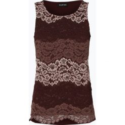 Taifun - Top damski, czerwony. Czerwone topy damskie Taifun, w paski, z koronki, bez kołnierzyka. Za 139,95 zł.