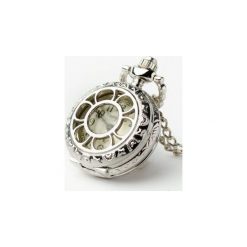 BRATEK (SILVER) - zegarek wisiorek na łańcuszku. Szare zegarki damskie marki Drobiny czasu, ze stali. Za 97,00 zł.