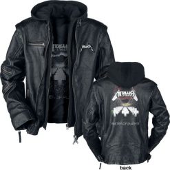 Metallica Master Of Puppets Kurtka skórzana czarny. Czarne kurtki męskie marki Metallica, l, z bawełny. Za 1014,90 zł.