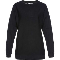 Sweter z rękawami typu nietoperz bonprix czarny. Czarne swetry klasyczne damskie bonprix. Za 74,99 zł.