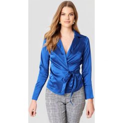 Koszule damskie: Boohoo Kopertowa koszula – Blue