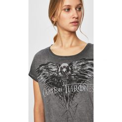 Medicine - Top Game of Thrones. Szare bluzki damskie MEDICINE, s, z nadrukiem, z bawełny, z okrągłym kołnierzem. W wyprzedaży za 39,90 zł.