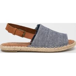 Toms - Sandały. Niebieskie klapki damskie Toms, bez wzorów, z gumy, bez obcasa. W wyprzedaży za 199,90 zł.