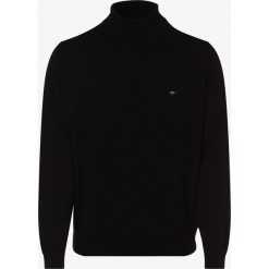 Fynch-Hatton - Sweter męski, czarny. Czarne swetry męskie Fynch-Hatton, xxl, bez wzorów, z bawełny, z golfem, bez kaptura. Za 279,95 zł.