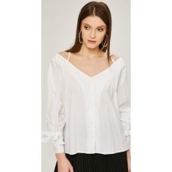 Pepe Jeans - Bluzka. Białe bluzki damskie Pepe Jeans, na co dzień, s, bez wzorów, z bawełny, casualowe, bez kołnierzyka, bez rękawów. W wyprzedaży za 139,90 zł.