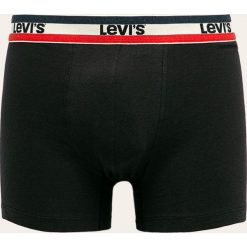 Levi's - Bokserki (2-pack). Czarne bokserki męskie Levi's®, s, z nadrukiem, z elastanu. W wyprzedaży za 99,90 zł.