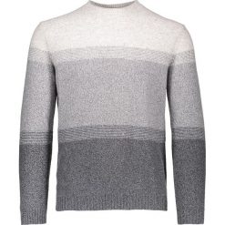 Sweter w kolorze szarym. Szare swetry klasyczne męskie marki Benetton, m, w paski, z wełny, z okrągłym kołnierzem. W wyprzedaży za 79,95 zł.