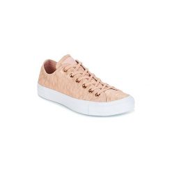 Buty Converse CHUCK TAYLOR ALL STAR SHIMMER SUEDE OX DUSK PINK/DUSK PINK/WHITE. Różowe trampki i tenisówki damskie Converse, bez wzorów, bez zapięcia. Za 279,30 zł.