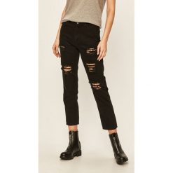Answear - Jeansy. Czarne jeansy damskie ANSWEAR, s. W wyprzedaży za 119,90 zł.