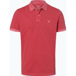 Gant - Męska koszulka polo, czerwony. Czerwone koszulki męskie GANT, xl, z haftami, z bawełny, sportowe, bez rękawów. Za 379,95 zł.