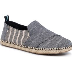 Espadryle TOMS - Deconstructed Alpargata Rope 10013290 Black Rugged. Szare espadryle męskie Toms, na co dzień, bez wzorów, z tworzywa sztucznego, bez zapięcia. W wyprzedaży za 199,00 zł.