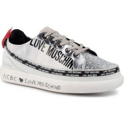 Sneakersy LOVE MOSCHINO - ACBC JA15843G08J8210A Metalpack/White Sole. Szare półbuty damskie Love Moschino, ze skóry ekologicznej. W wyprzedaży za 869,00 zł.