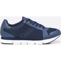 Calvin Klein Jeans - Buty. Niebieskie halówki męskie marki Calvin Klein Jeans, z jeansu, na sznurówki. W wyprzedaży za 239,90 zł.