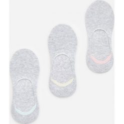 Bawełniane balerinki 3 pack - Jasny szary. Szare baleriny damskie Reserved, bez wzorów, z bawełny, bez obcasa. Za 29,99 zł.