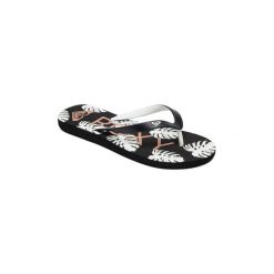Japonki Roxy Tahiti para mujer. Czarne klapki damskie Roxy, bez wzorów, bez obcasa. Za 86,11 zł.